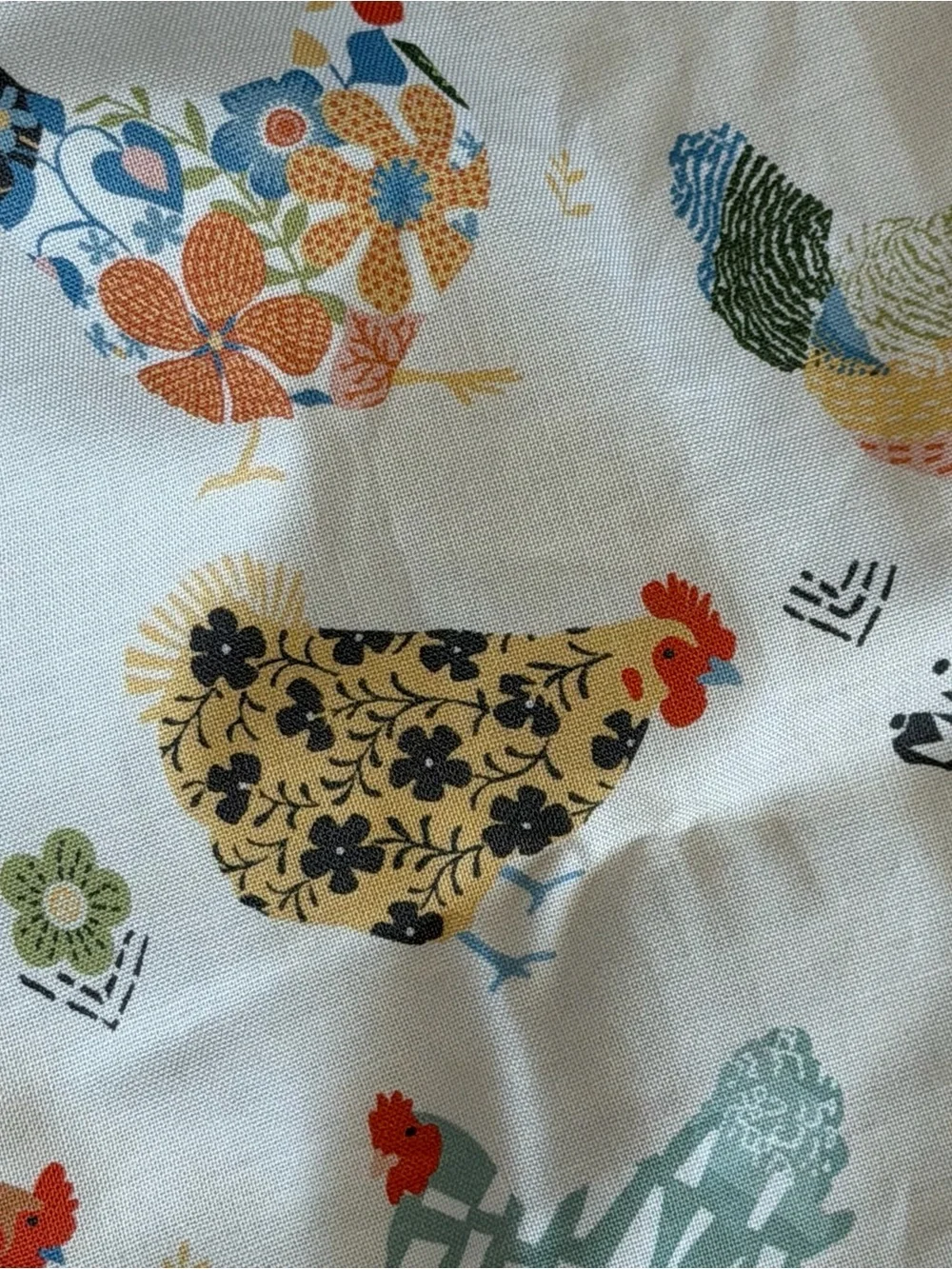 Floral & Farmhouse Reversible Handmade Door Bow - Cream and Multicolor